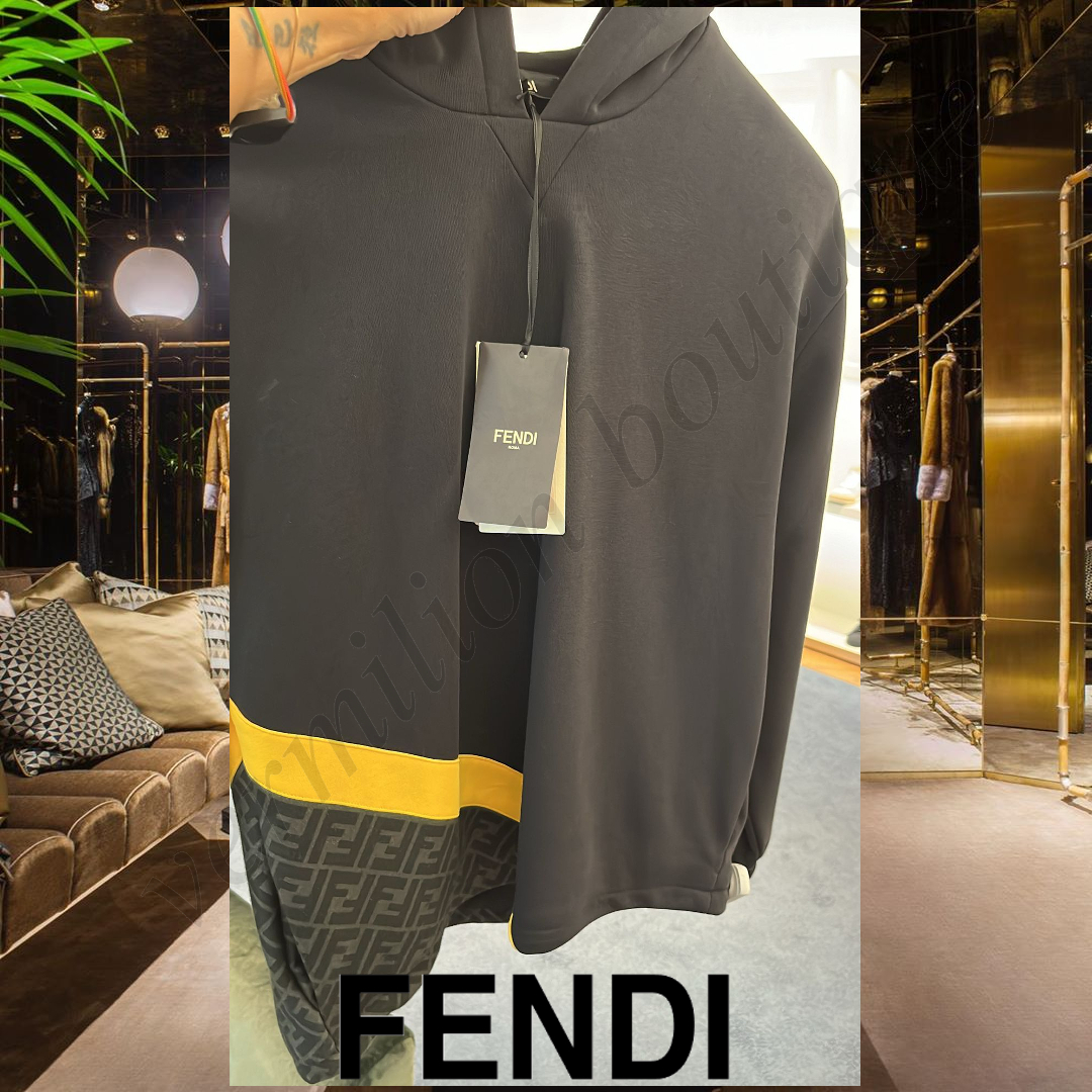 FENDI FFモチーフ フーディ パーカー ブラック