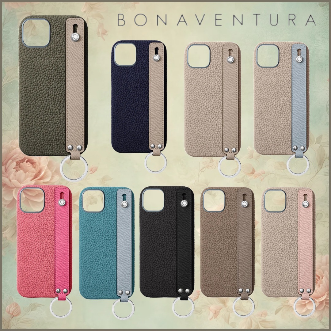 【BONAVENTURA】iPhone16Plus ハンドル付き バックカバーケース