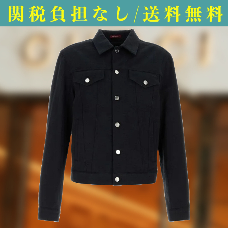 関税負担なし☆GUCCI GGデニム ジャカード ジャケット