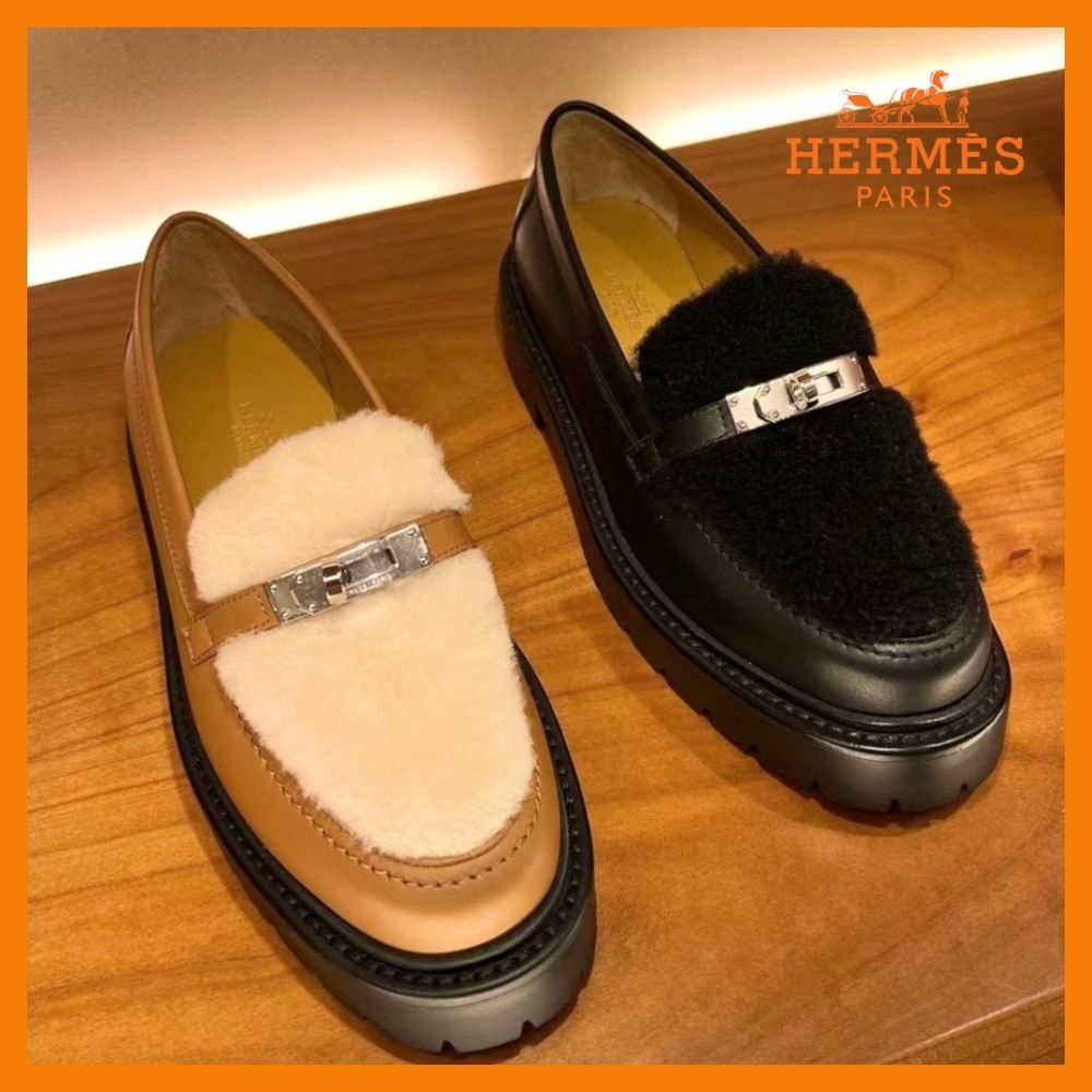 【秋冬コーデに取り入れたい♡】HERMES★Paris モカシン