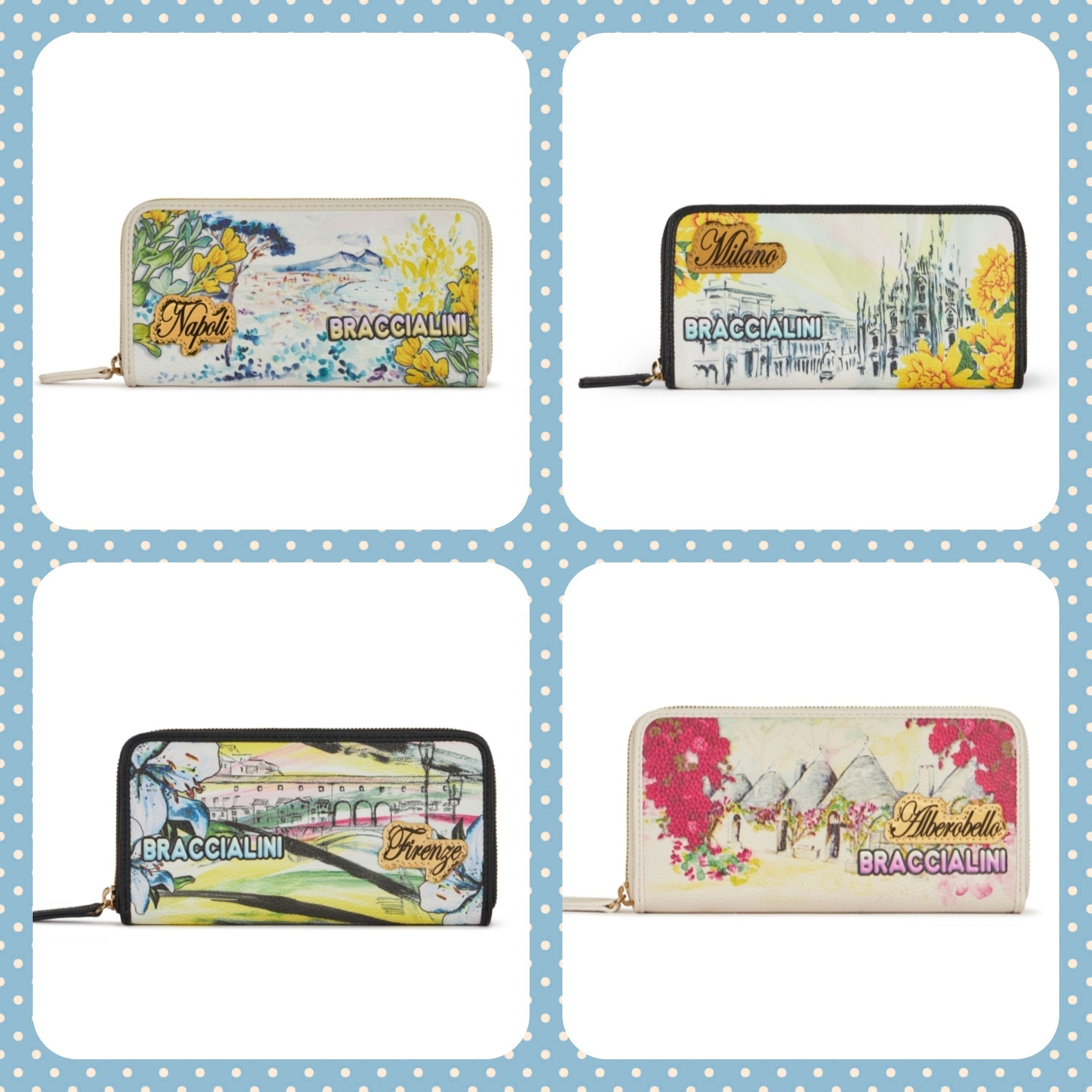 【関税還元】Braccialini CARTOLINE 長財布