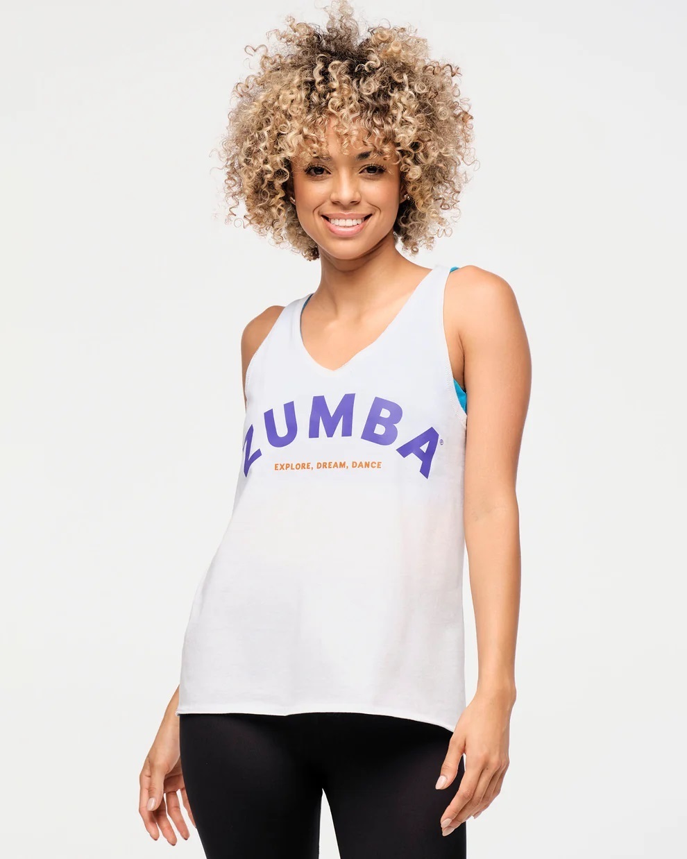 新作♪ズンバ Zumba Explore Tank - Wear It Out White