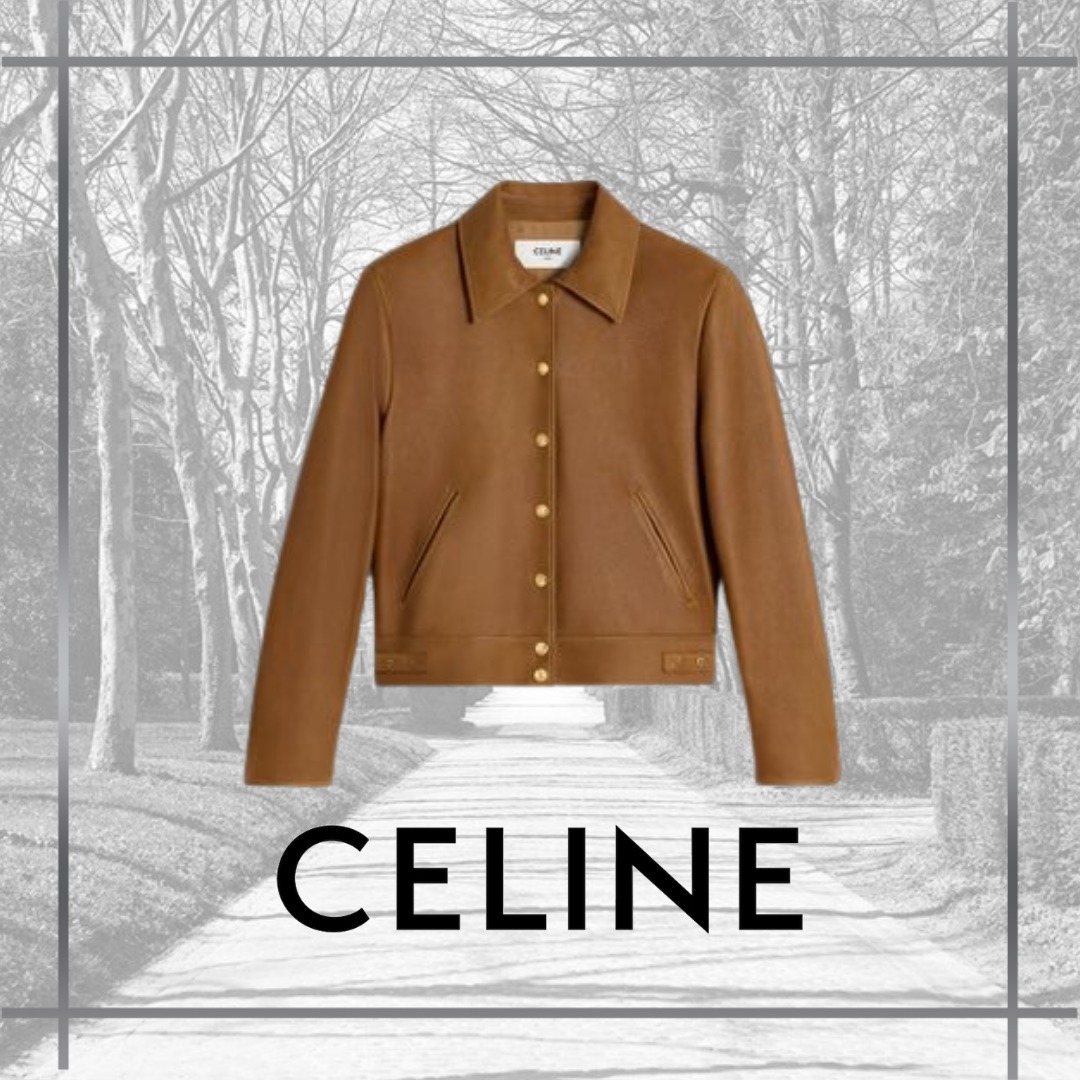 【CELINE】セリーヌ パティーナ スエード ブルゾンジャケット