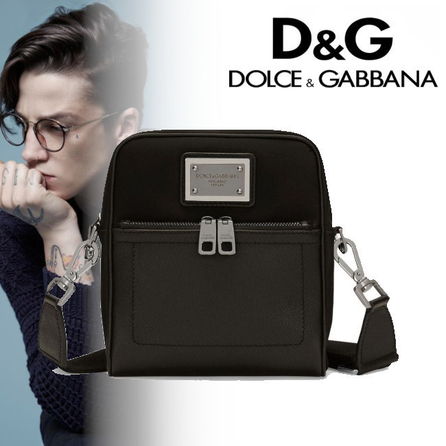 正規店買付【DOLCE & GABBANA】レザー ナイロン バッグ