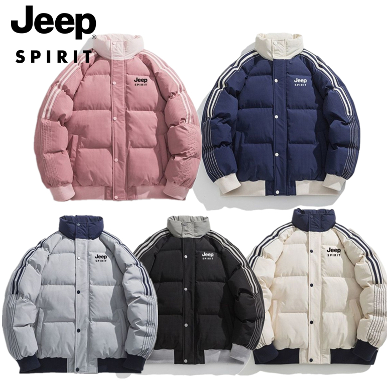Jeep ダウンジャケット韓国風Jeep ダウン厚手ストリート暖かい
