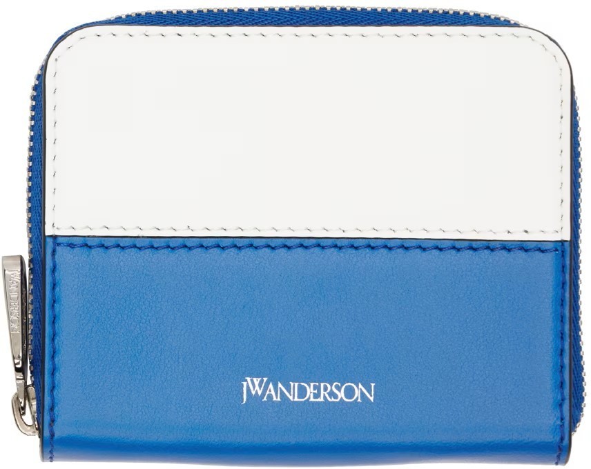 【JW Anderson】 ブルー＆ホワイト コインウォレット