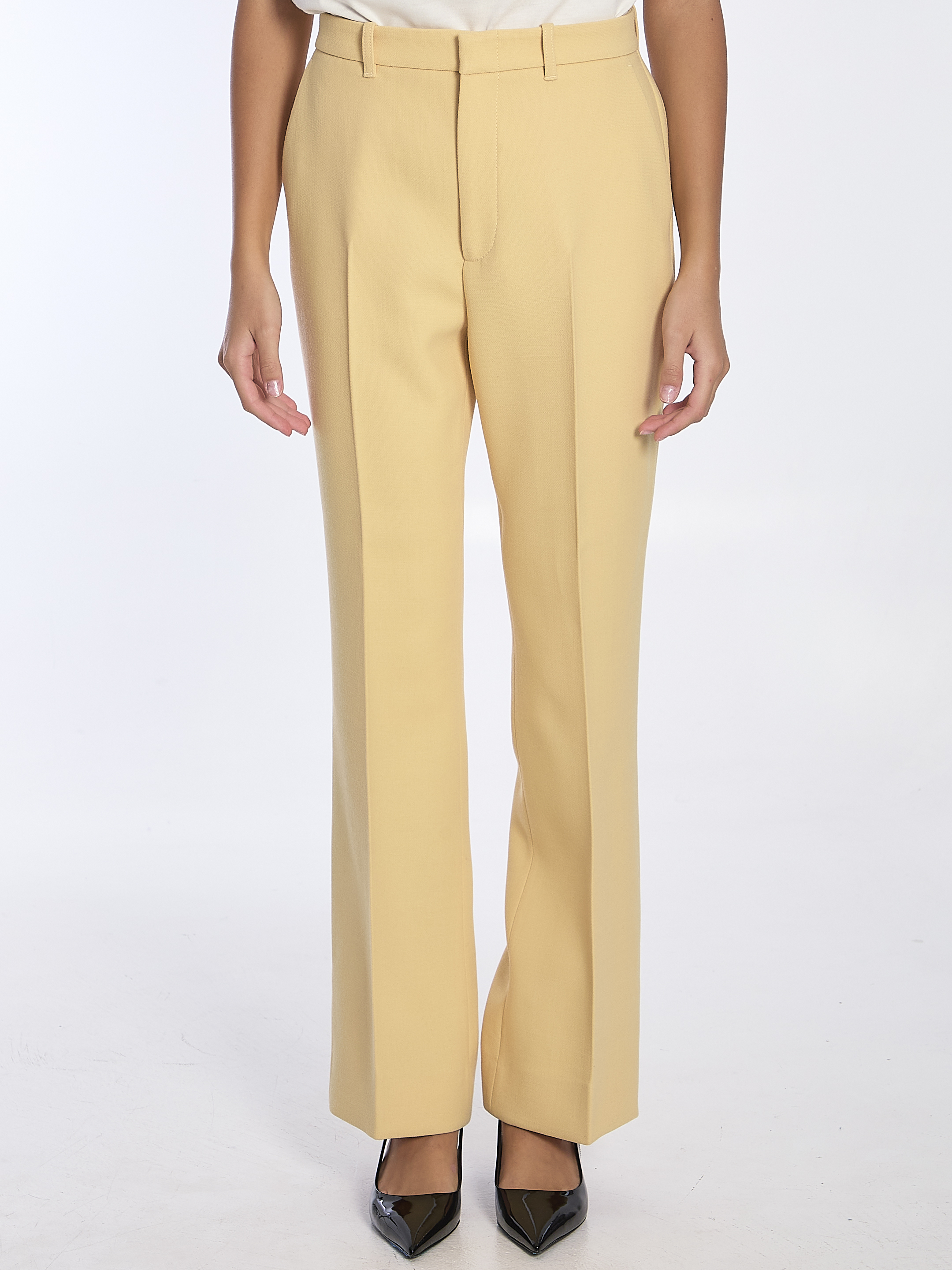 パンツ GUCCI Wool crepe trousers