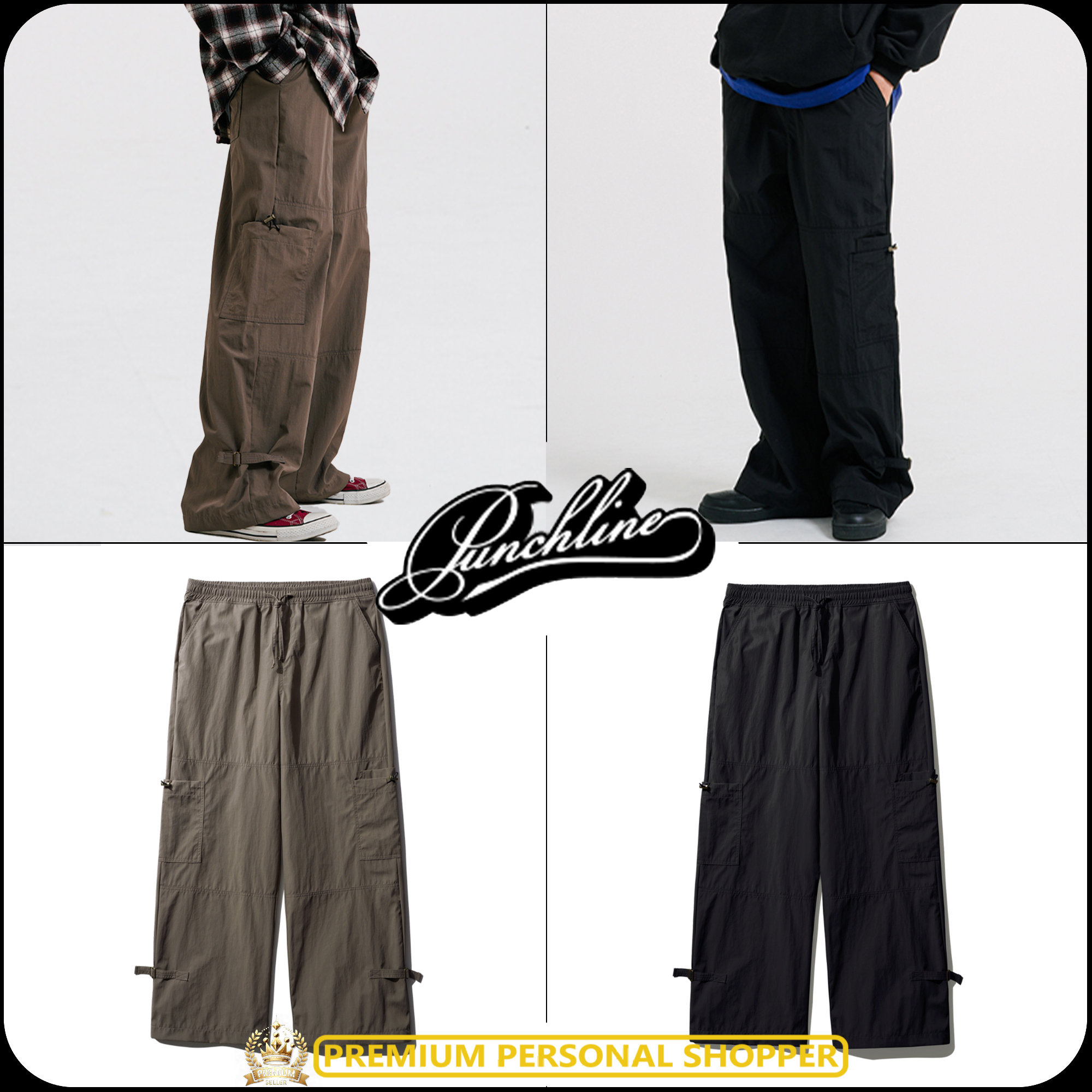 [ PUNCHLINE]★24FW★韓国人気★BIJO NYLON PANTS