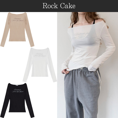 ★24-25FW新作★ROCKCAKE★Cursive Mesh Top