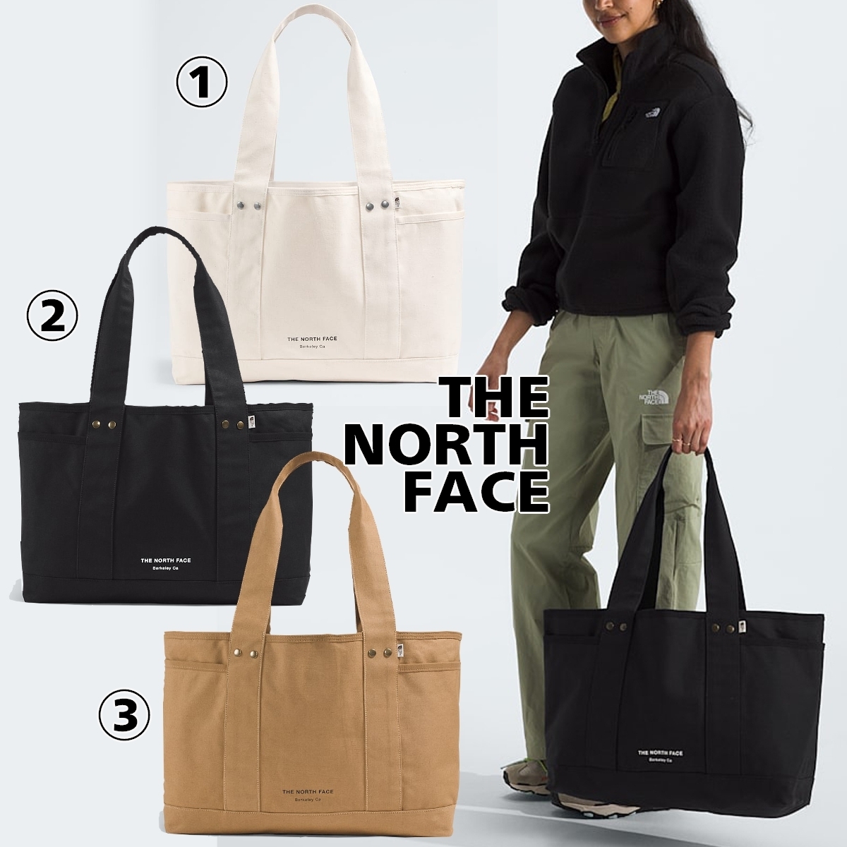 【The North Face】Circular Cotton Tote