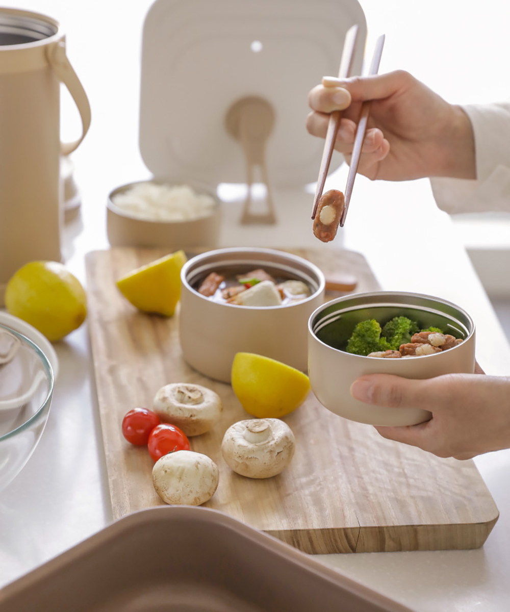【mosh】Double Wall Insulated 3 in 1 Food Jar 1.8L