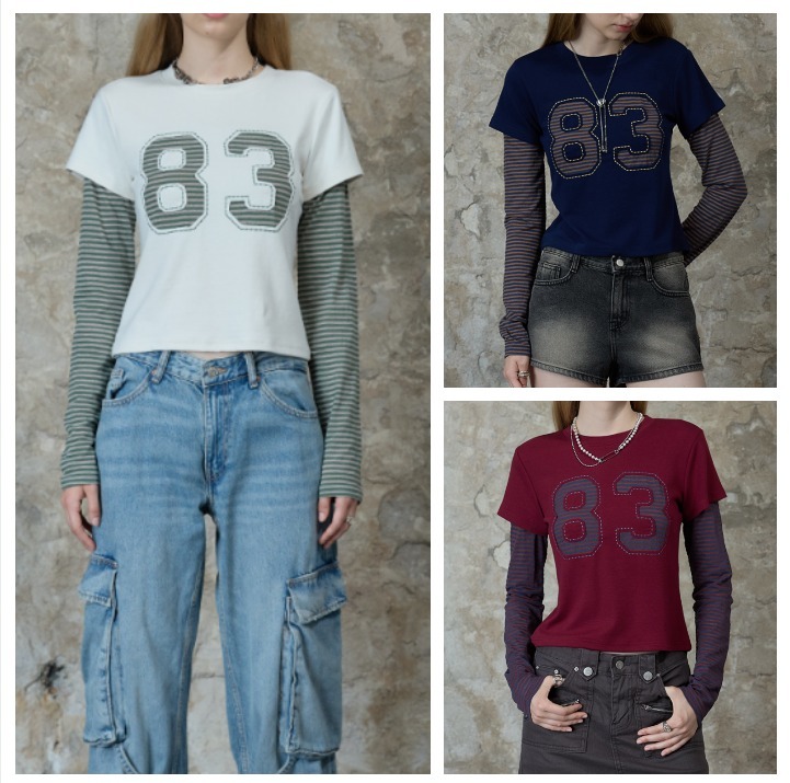LARTIGENT☆L13 STRIPE T-SHIRT