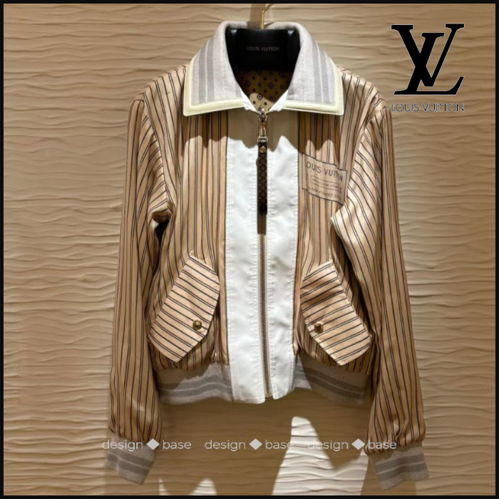 ◆シック【 LV 】リバーシブルストライプボンバージャケット