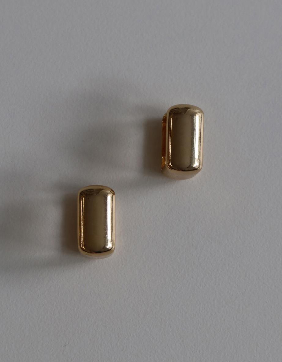 【MIDNIGHT MOMENT】rectangle mini earring - gold / ピアス MIDNIGHT MOMENT】rectangle earring - gold / ピアス