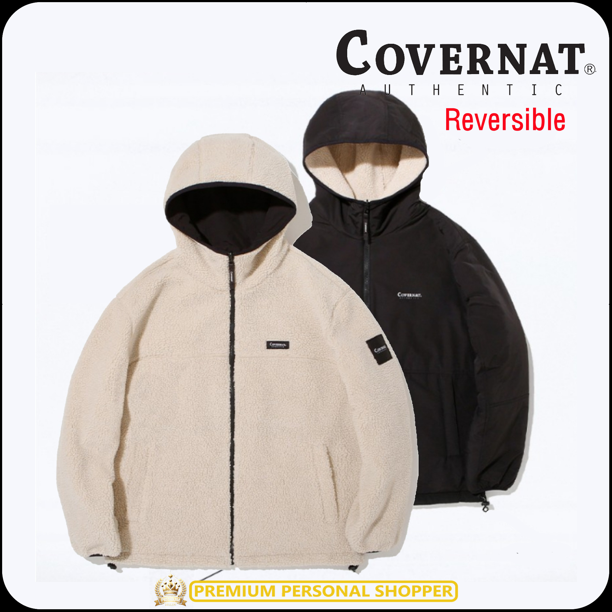 COVERNAT]☆韓国人気☆Reversible Fleece Warm-Up Jacket