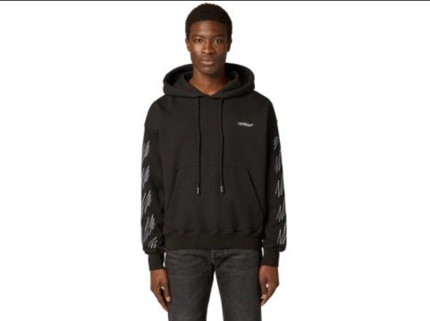 【Off White】STITCH DIAGS SKATE HOODIE★関税送料込み
