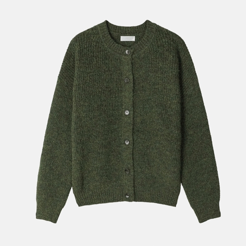 ニット・セーター IONSEOUL Haji Wool Round Cardigan JE491