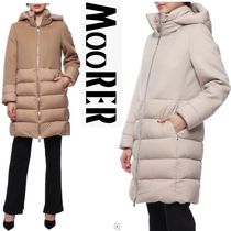 MOORER(ムーレー) ダウンジャケット・コート ウール＋ダウン●2マテリアルダウンコート●MOORER●CALISTA-LE