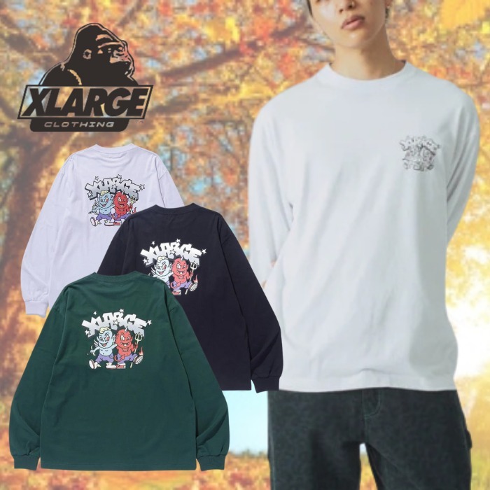 早い者勝ち XLARGE DEVILS L/S TEE グラフィックがカッコイイ