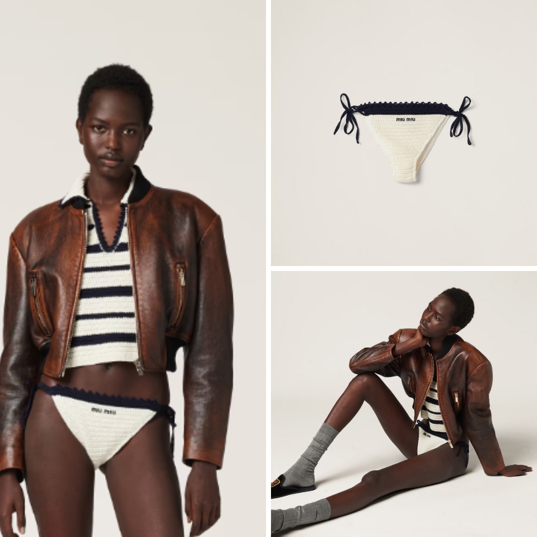 《送料無料》 MIU MIU Cotton briefs