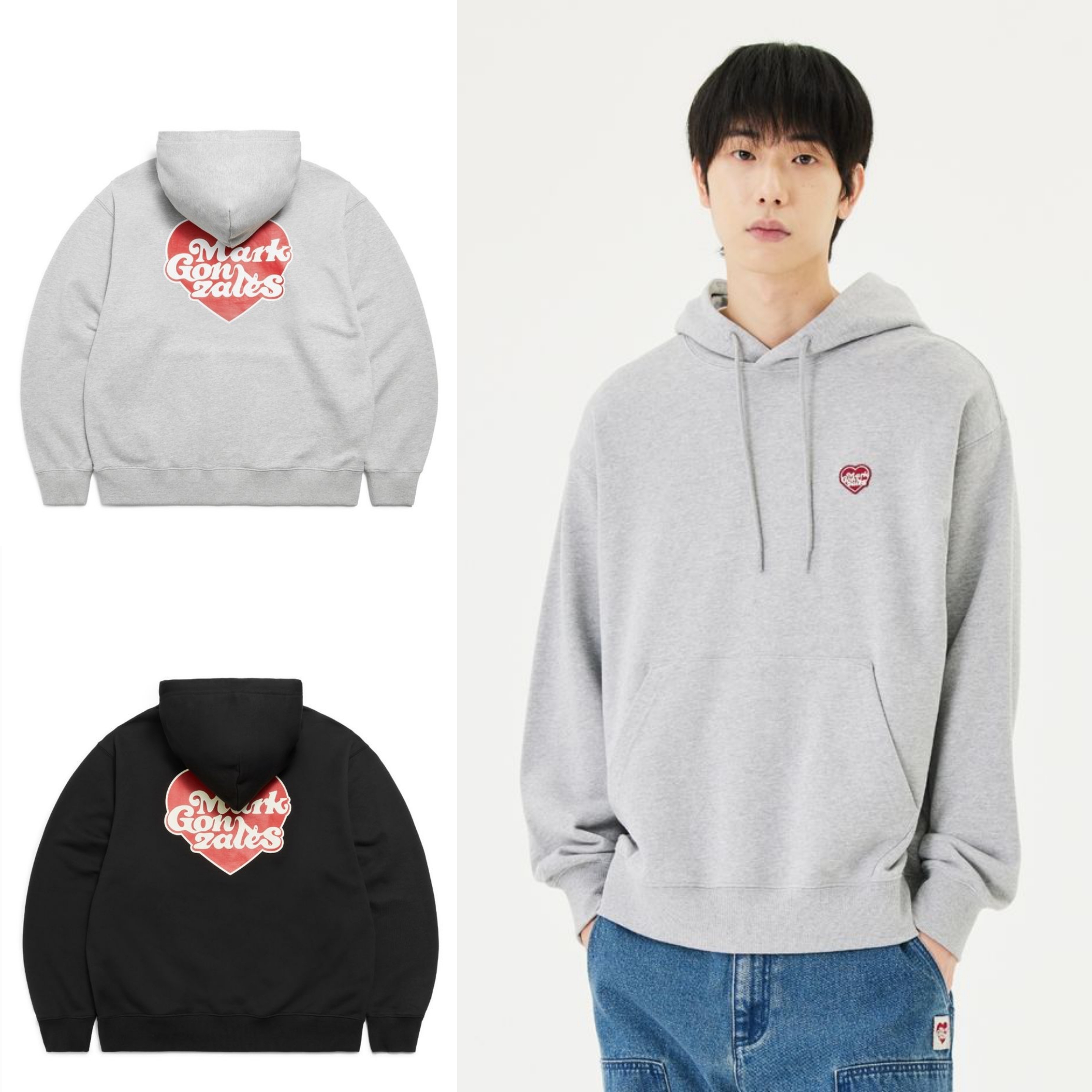 さらに100円引き◆Mark Gonzales◆MG HEART GRAPHIC HOODIE
