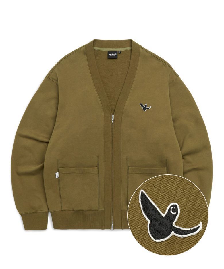 Mark Gonzales ANGEL WAPPEN OG SWEAT CARDIGAN (MARK