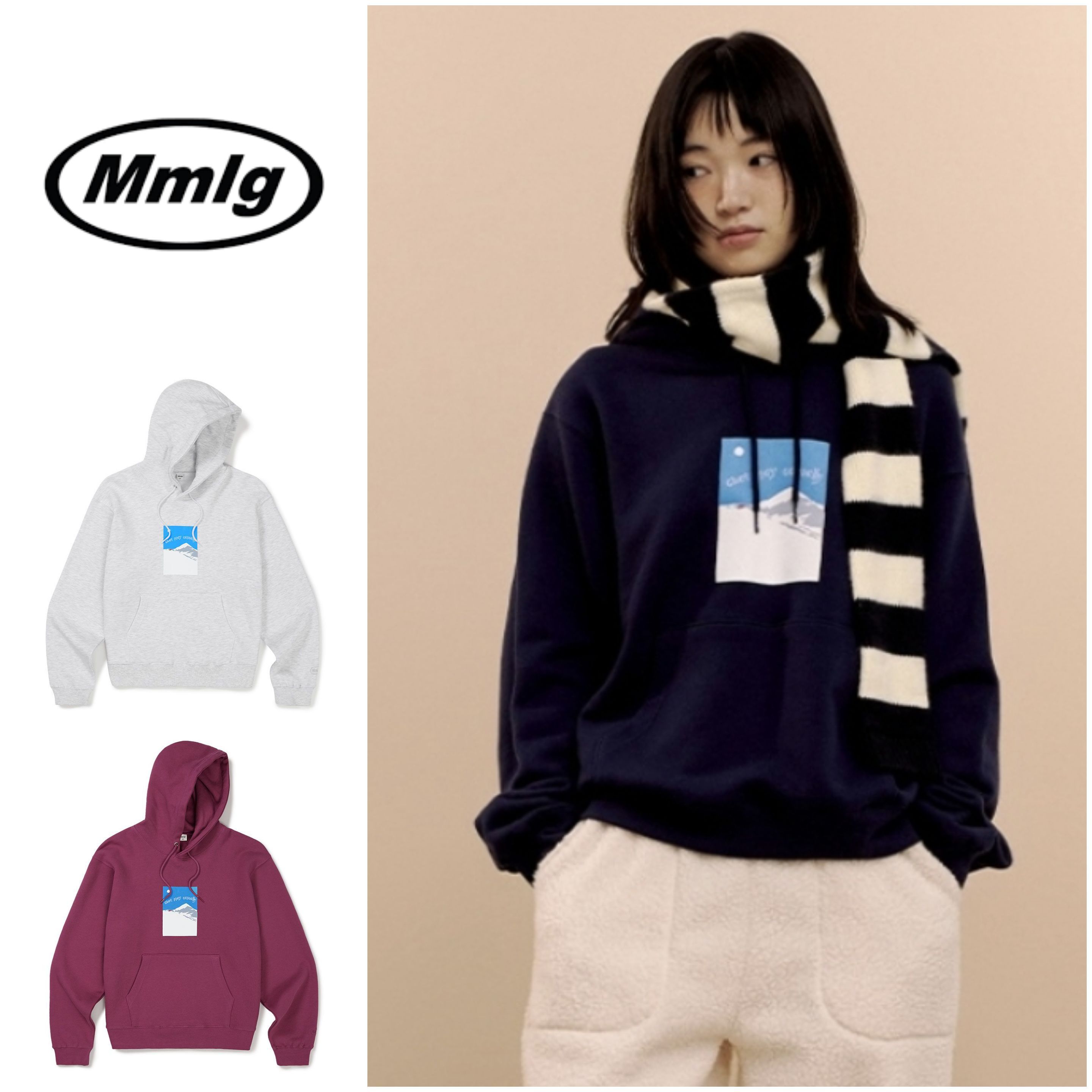 さらに100円引き◆MMLG◆SNOW TOWN HOODIE