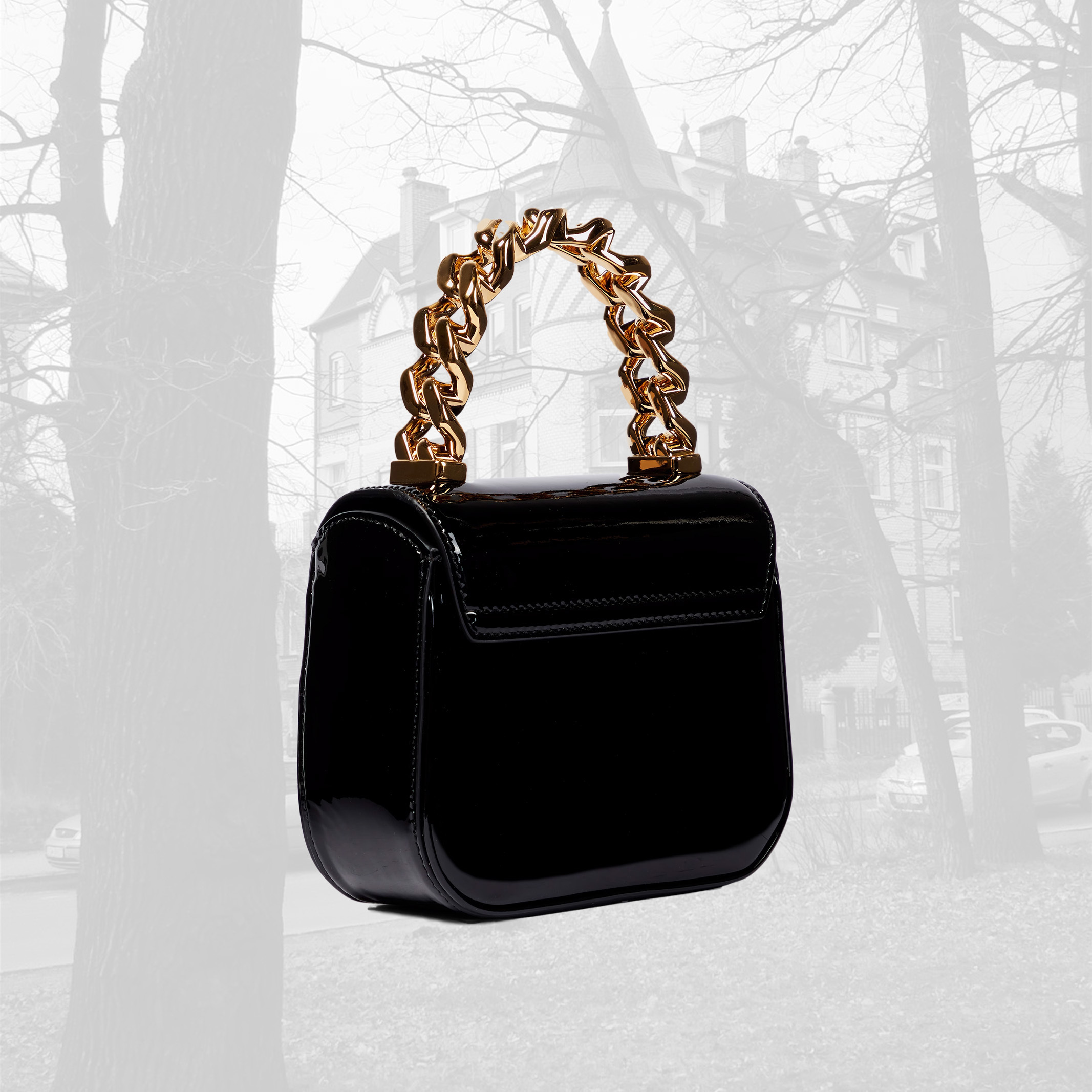人気＊ VERSACE ラ メデューサ ミニ レザー トート (VERSACE
