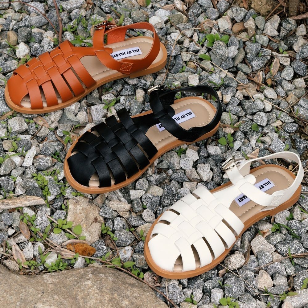 さらに100円引き◆JILLSTUART◆COWHIDE FISHERMAN SANDALS