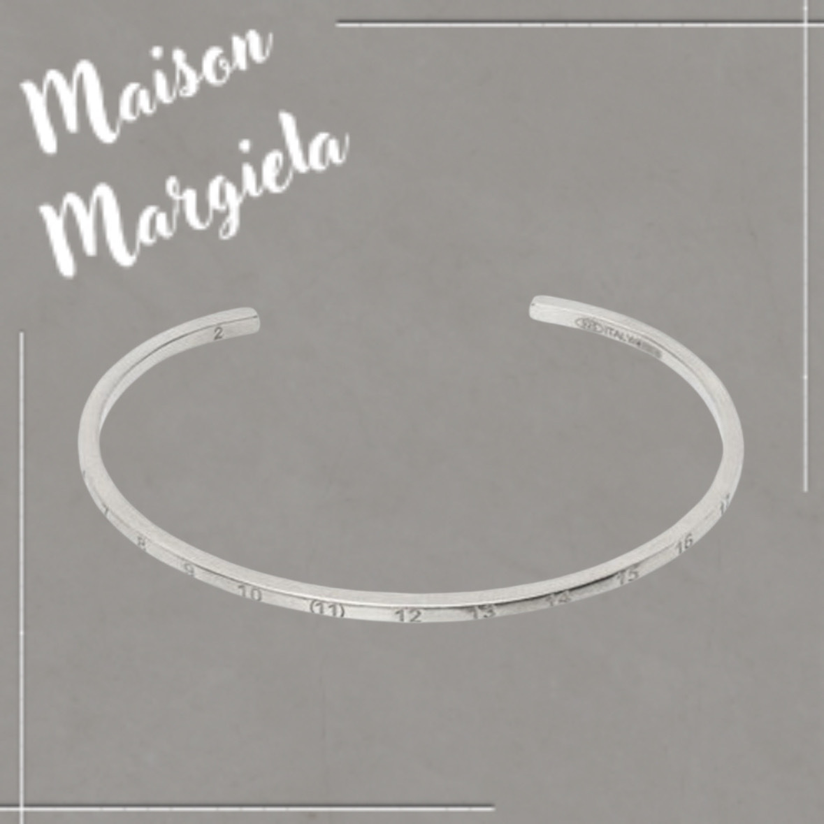 Maison Margiela シルバー ロゴ ブレスレット