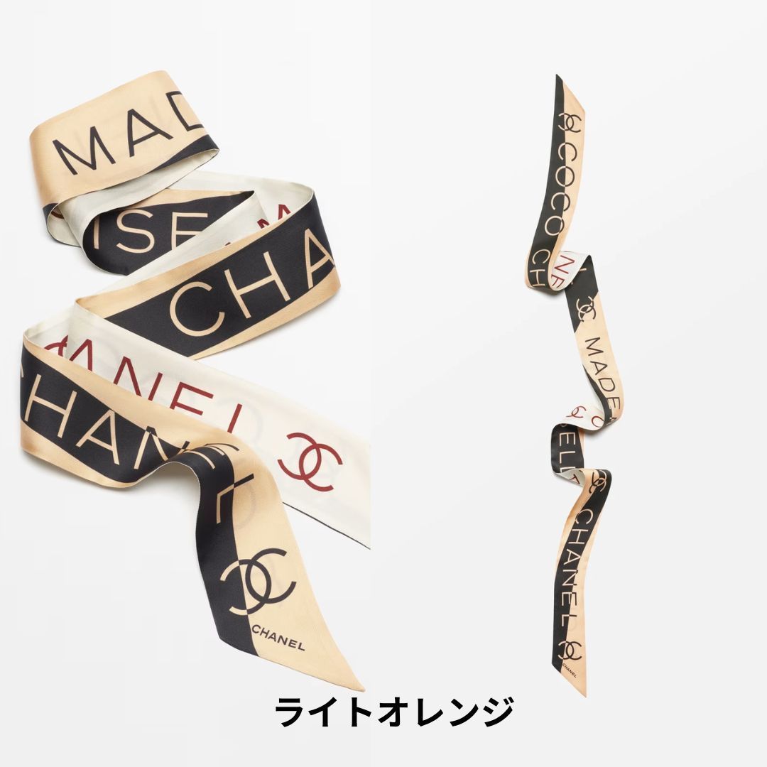 《24K》CHANELシルク ヘアバンド ツイリー