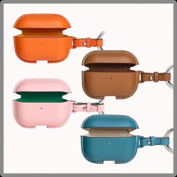 23AW◆HERMES◆AirPods Pro 2 レザーケース カラビナフック