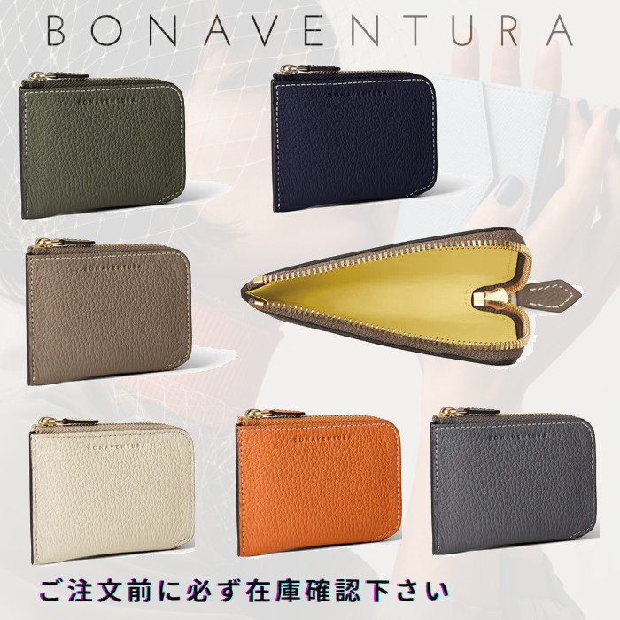 BONAVENTURA】スクエア カード コインケース シュリンクレザー