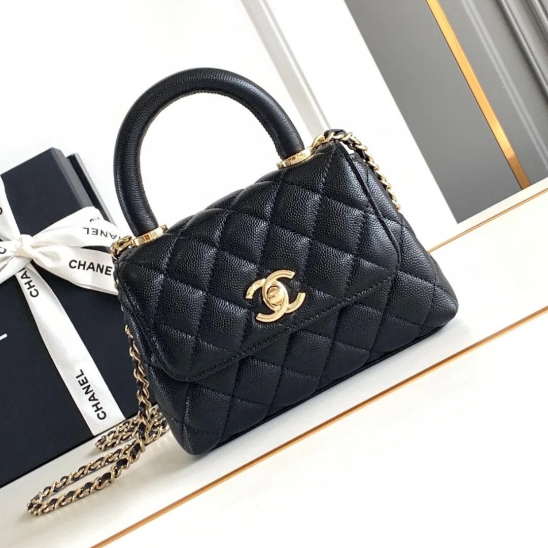 【コンパクトで可愛い】★CHANEL★ココハンドル14.5cm★希少品 超希少◇SNSで話題のNEWサイズ♪】CHANEL ココハンドル 14.5cm