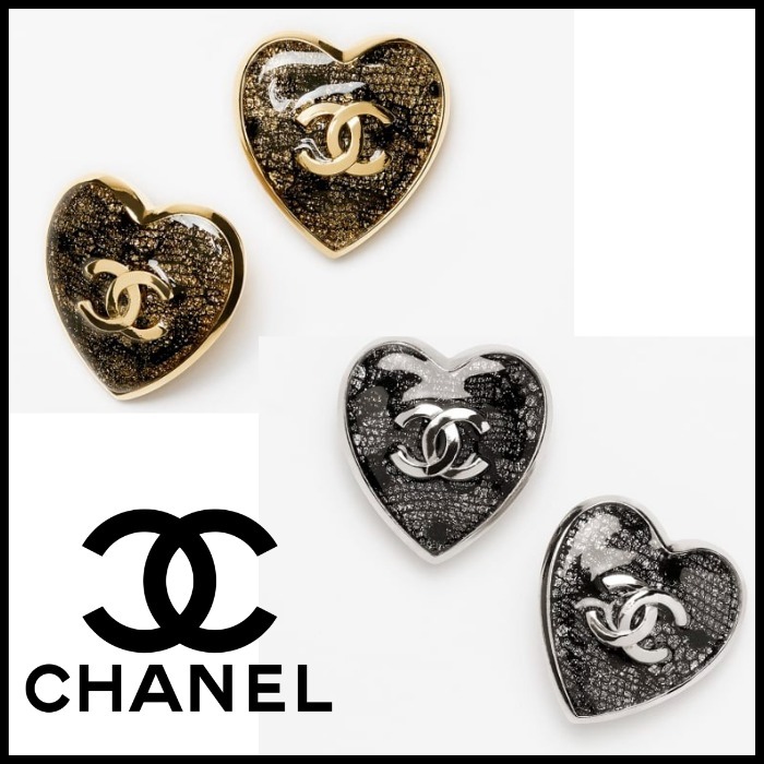 キュートにもクールにも大活躍★ハート 24K【CHANEL】ピアス