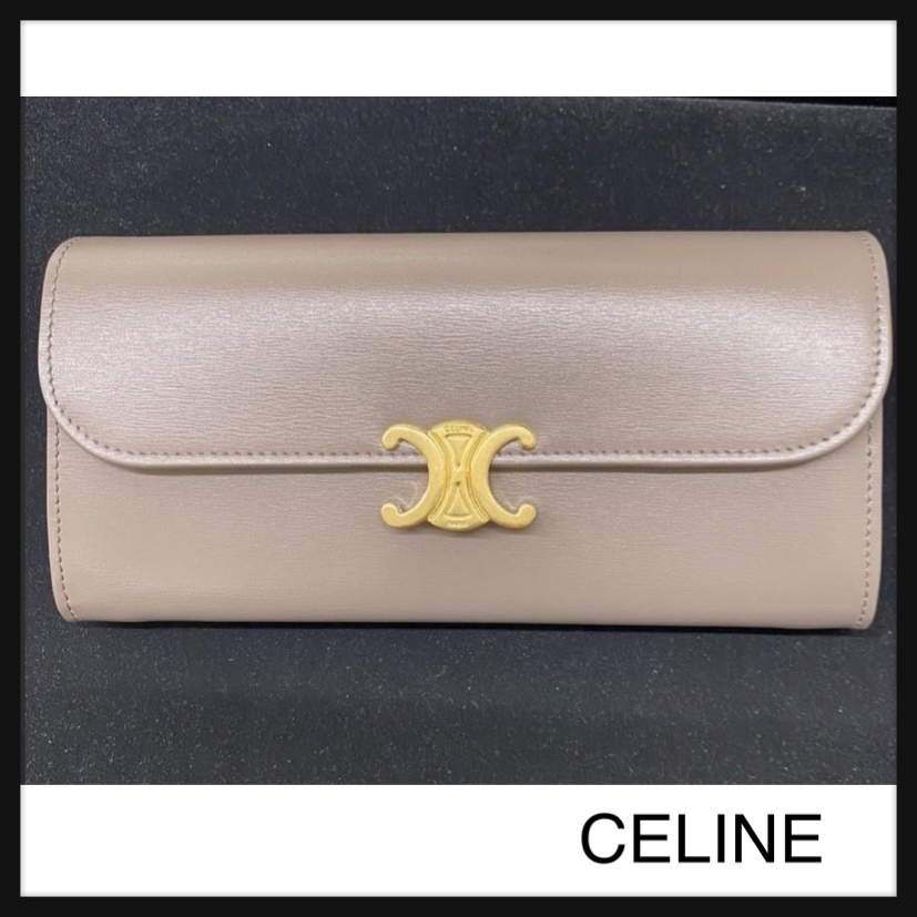 【CELINE】直営/正規店 トリオンフ ラージウォレット 長財布 3色