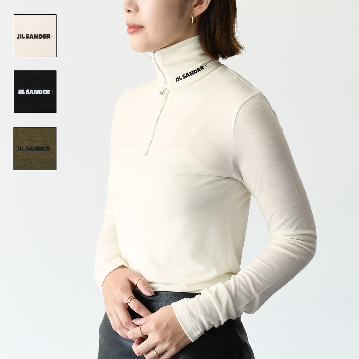 【国内即発】JILSANDER ジップアップロングTシャツ