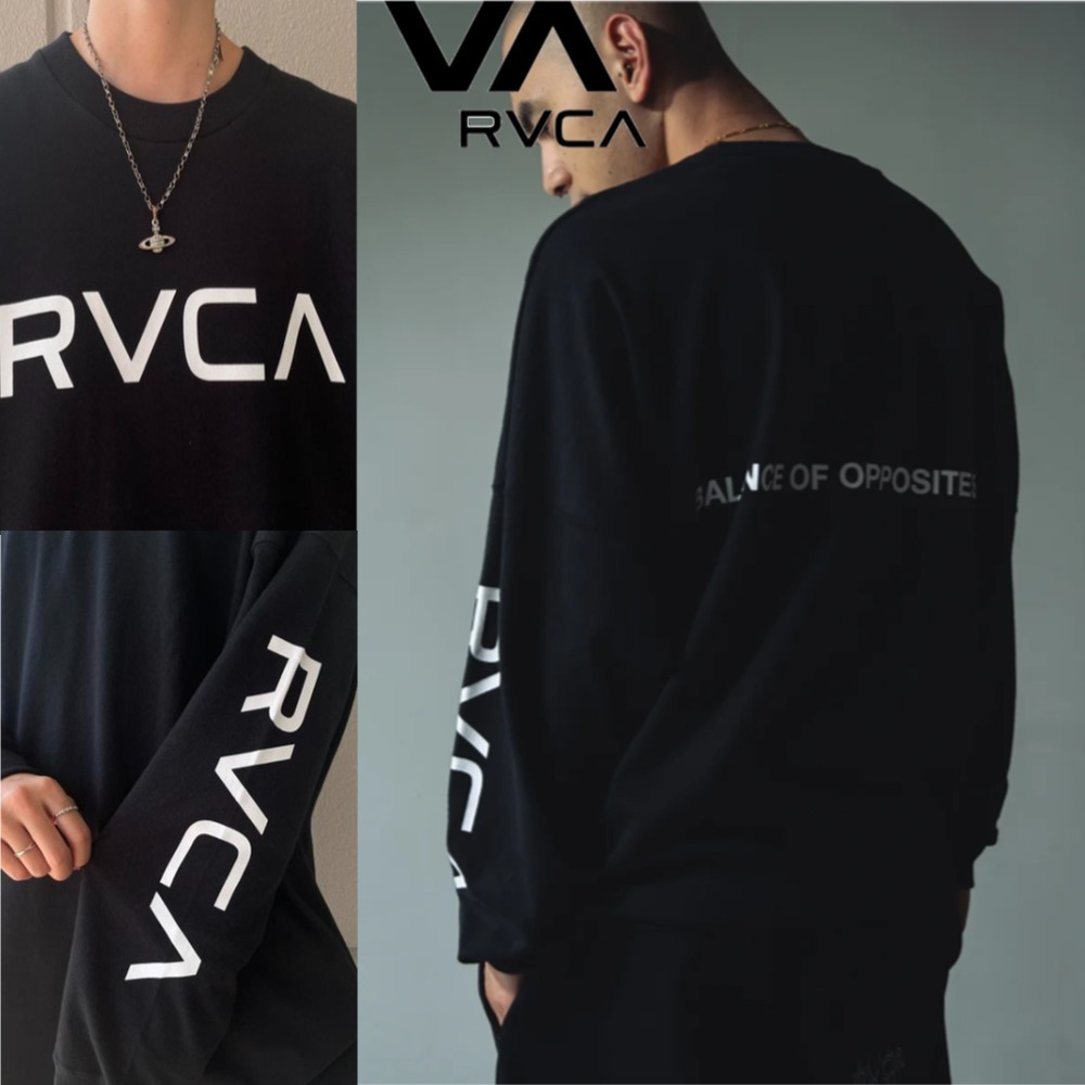 【RVCA】ロゴ プリント ロンＴ★色違い多数あり！！