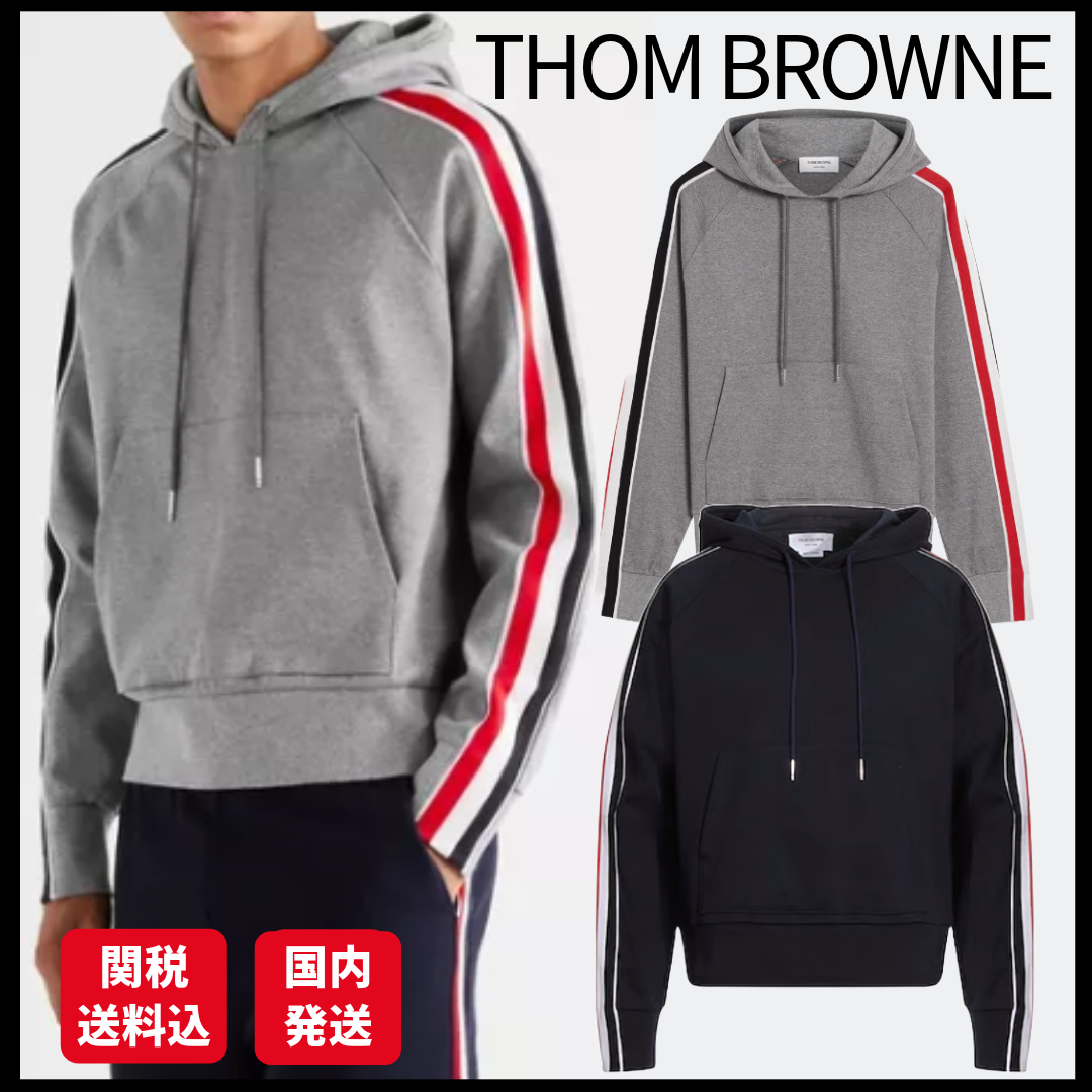 大特価◆THOM BROWNE ストライプ パーカー フーディ
