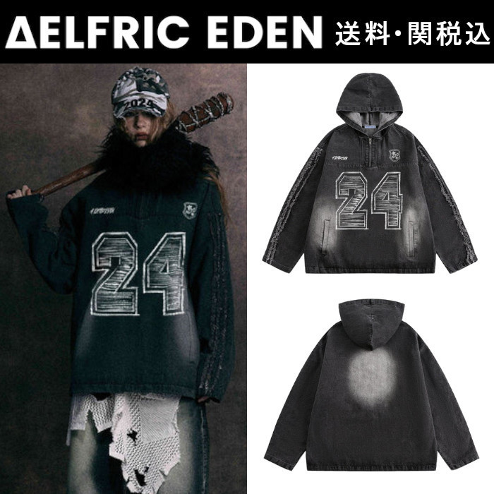 【Aelfric Eden】ウォッシュド ハーフ ジップ アップ パーカー