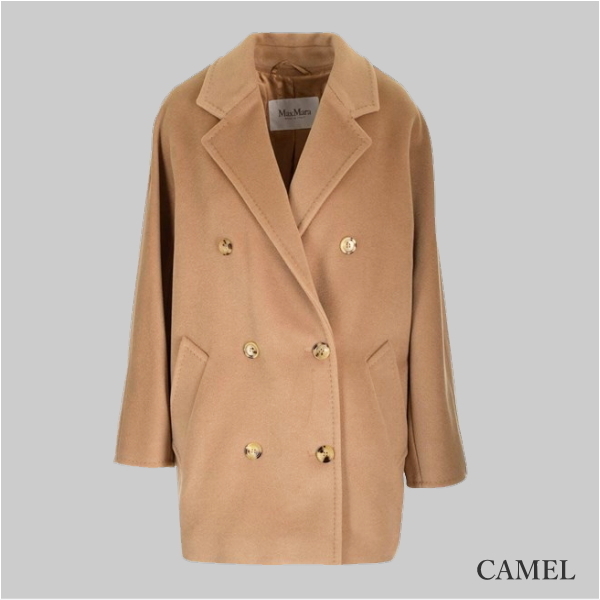 MAX MARA REBUS アイコン ショートコート ピンク MAX MARA】REBUS アイコン ショートコート ピンク (Max Mara