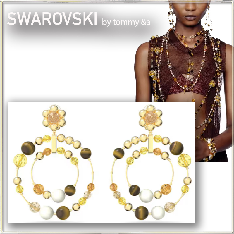 ★急いで！★Swarovski Somnia Multicolored フープピアス