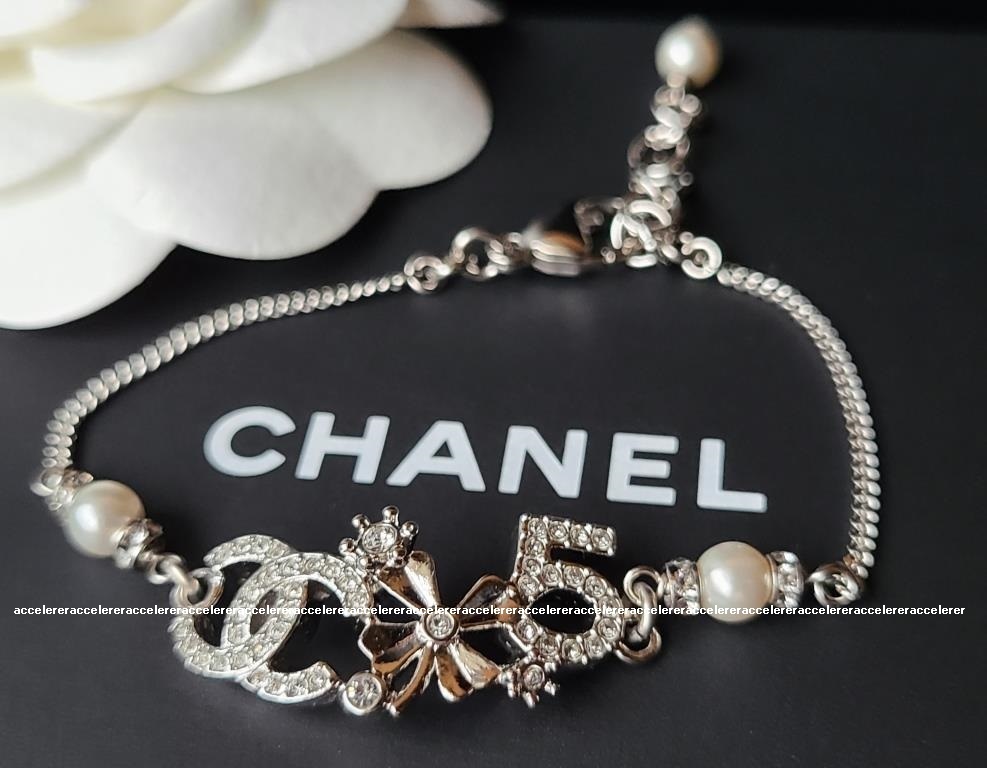 即発 CHANEL パール ストラス レジン クリスタル ブレスレット