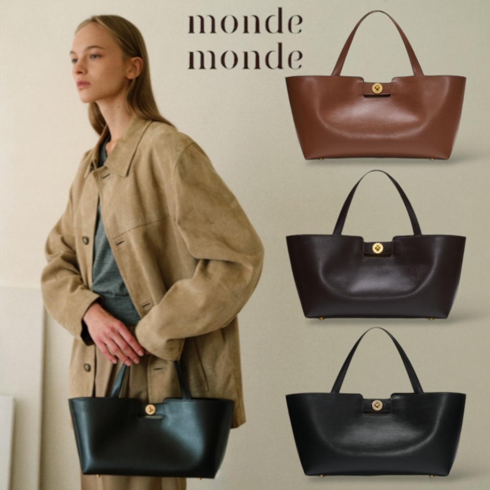ハンドバッグ monde monde time tote bag_3colors