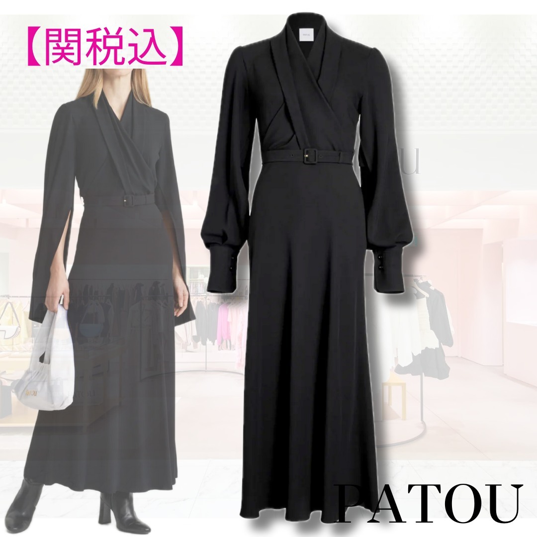 【関税込】PATOU サステナブル ラップ マキシドレス