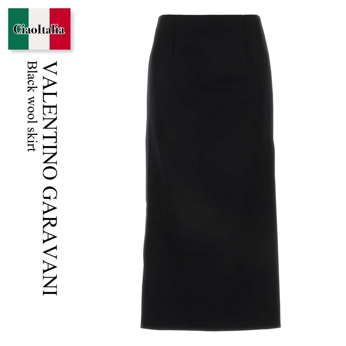 スカート Valentino Garavani Black Wool Skirt
