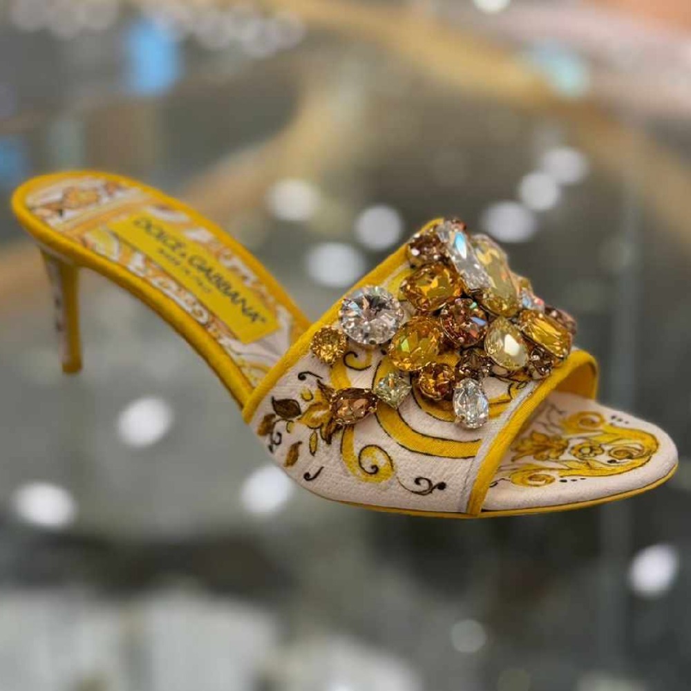 【DOLCE&GABBANA】24AW マヨリカ ブロケード ミュール 60MM