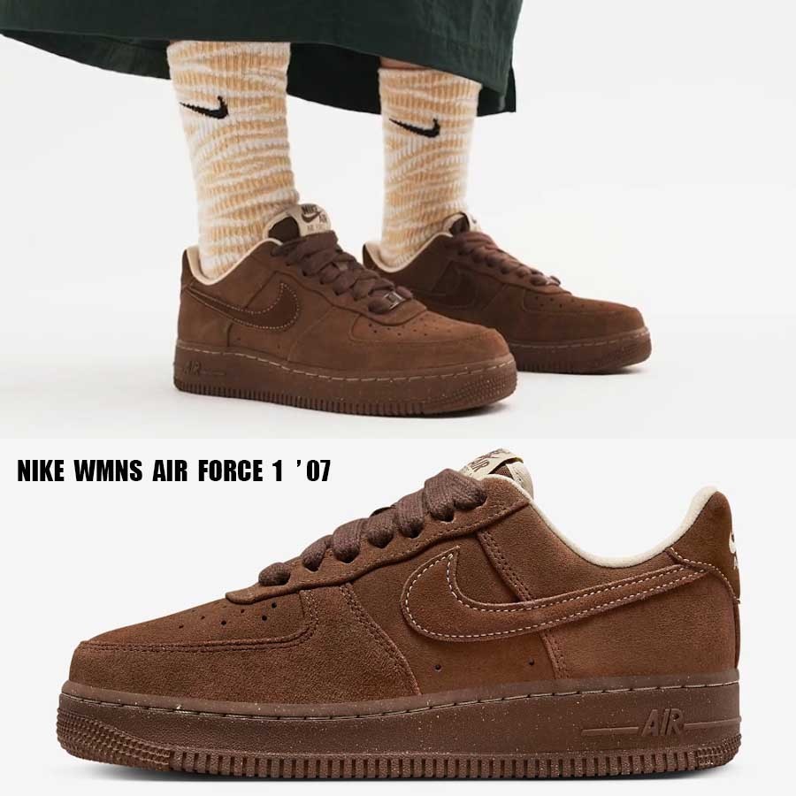 NIKE★WMNS AIR FORCE 1 '07★兼用★CACAO WOW