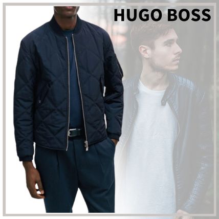 HUGO BOSS (ヒューゴボス) フード着脱 モノグラム柄 フルジップ