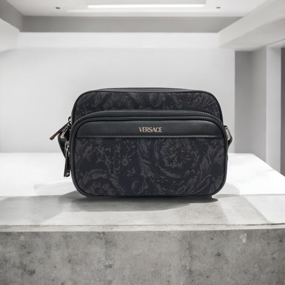 VERSACE ジャカード キャンバス クロスボディバッグ